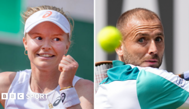 Harriet Dart and Dan Evans split picture graphic