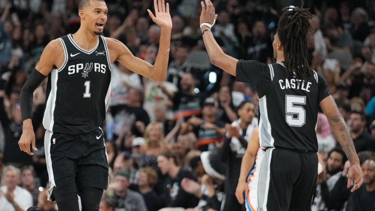 Victor Wembanyama's emotional moment with father says everything after Spurs reach NBA Finals