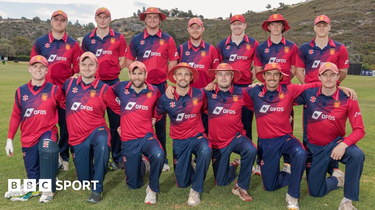Jersey cricket team pose for a photo