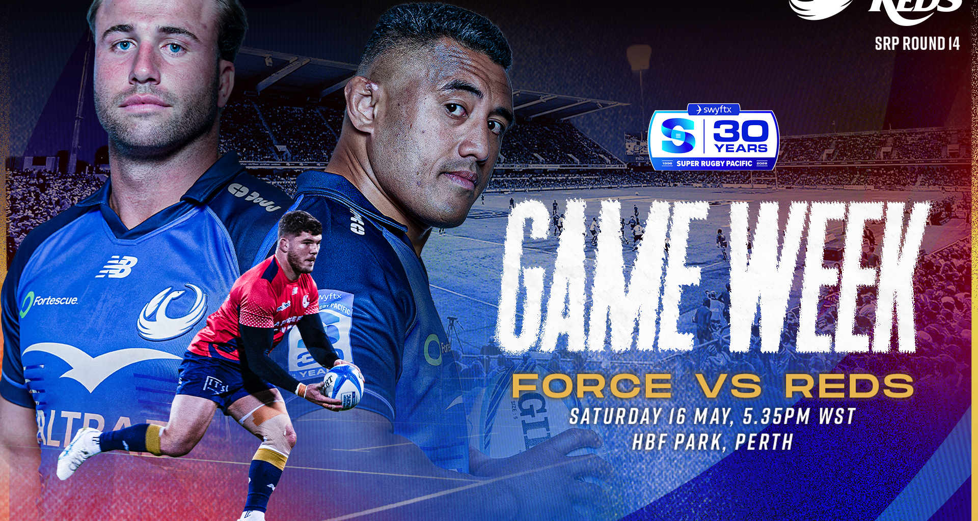 Gameday Info - Force vs Queensland Reds
