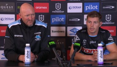 Craig Fitzgibbon fumes at players, Cronulla Sharks vs South Sydney Rabbitohs, Blayke Brailey head knock, Round 10