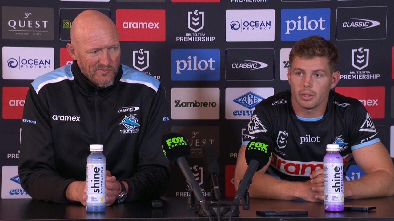 Craig Fitzgibbon fumes at players, Cronulla Sharks vs South Sydney Rabbitohs, Blayke Brailey head knock, Round 10