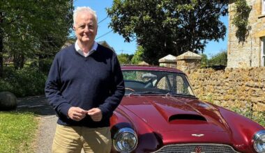 Taking a ride in a vintage Aston Martin which 'oozes class'