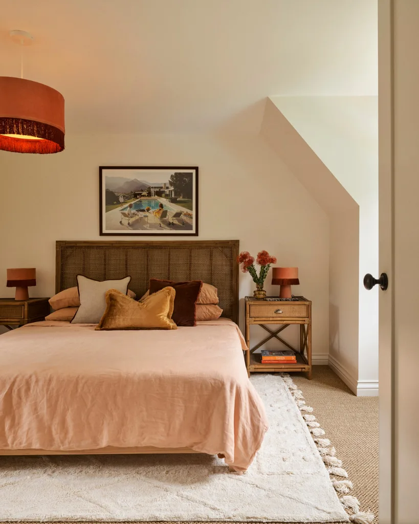 Mid century coastal bedroom