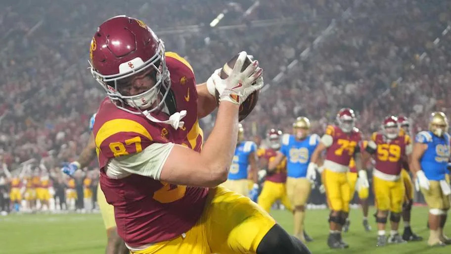 usc trojans mark bowman freshman tight end class of 2026 five-star recruit jared verse nike commercial los angeles rams nfl
