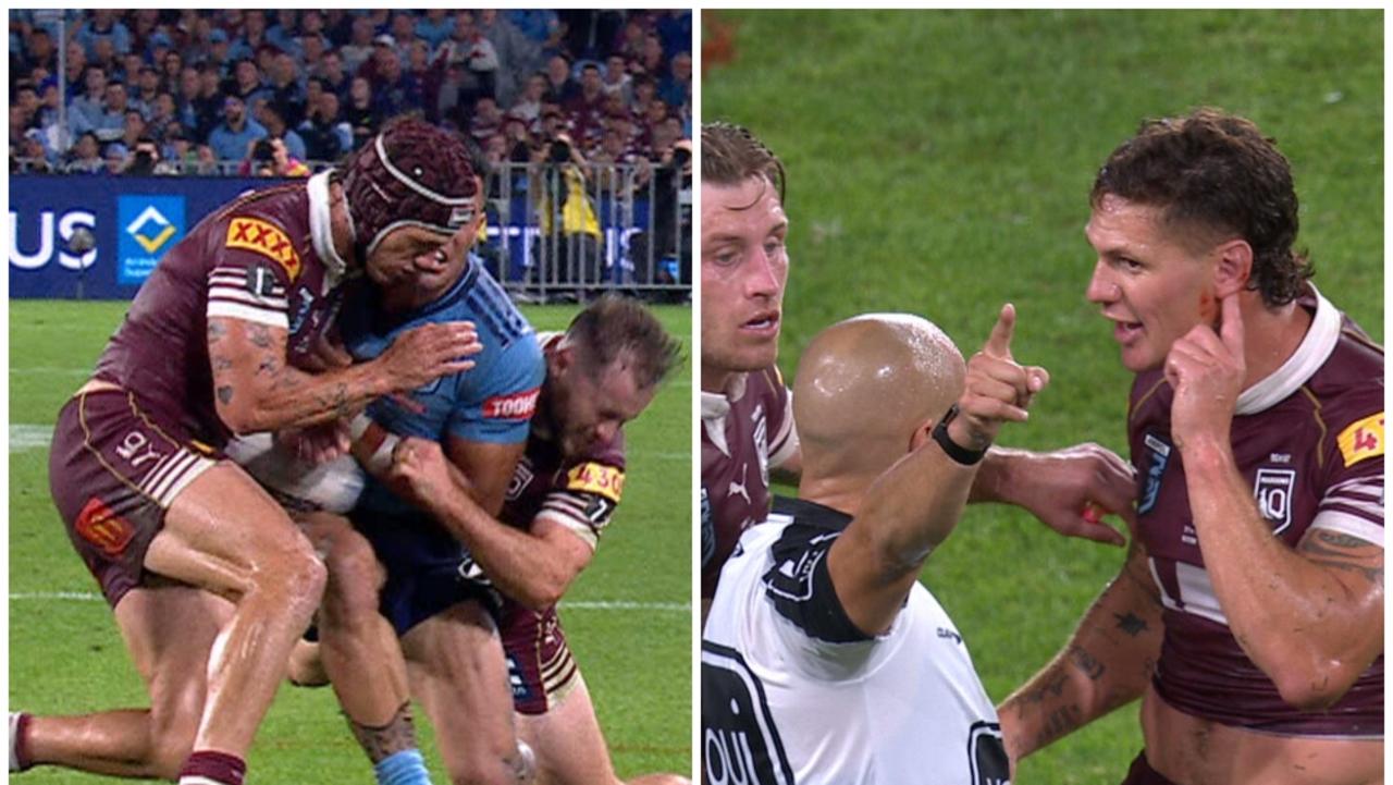 State of Origin 2026: Kalyn Ponga sent off for shoulder charge on Tolu Koula, Maroons fullback, what happened, reaction, news