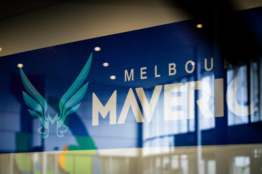 Melbourne Mavericks sign at their home.