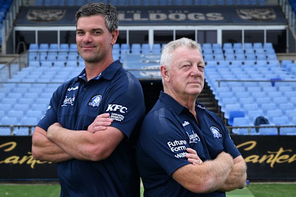 Bulldogs coach Cameron Ciraldo and general manager Phil Gould both met with Bronson Xerri on Sunday.