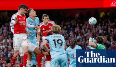 Arsenal find solace in set pieces again on another gruelling night of football as pain | Premier League