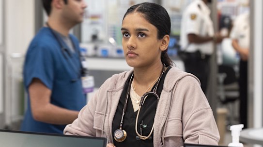 Australian actor Shabana Azeez in The Pitt.