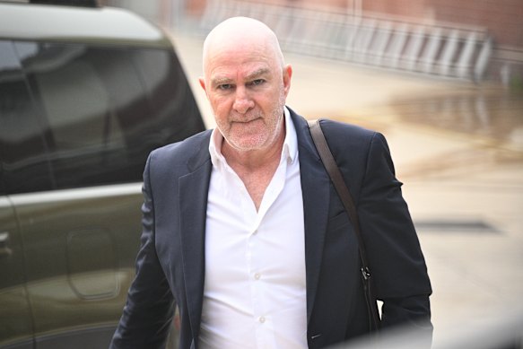 Carlton Football Club CEO Graham Wright arrives at Princes Park on Tuesday as news emerges of Michael Voss’ resignation as senior coach.