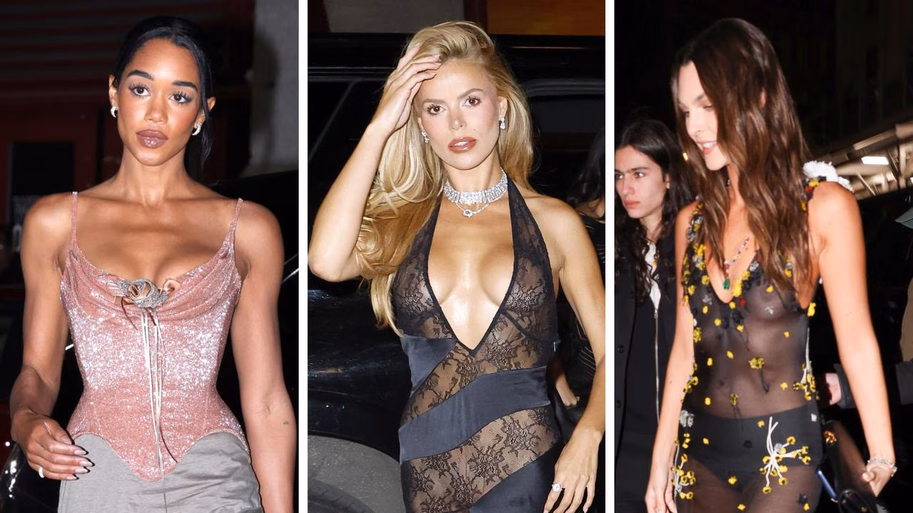 Stars’ see-through looks at pre-Met Gala bash - News.com.au
