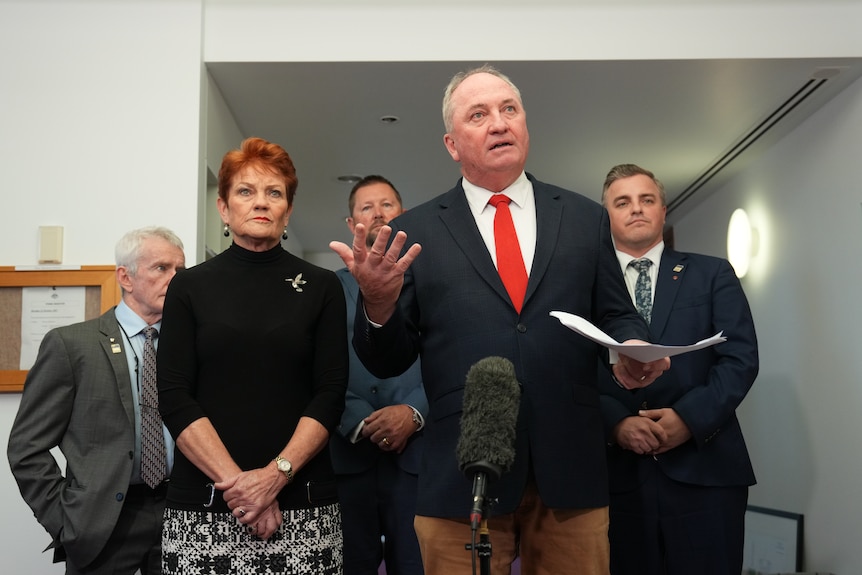 Barnaby Joyce and Pauline Hanson