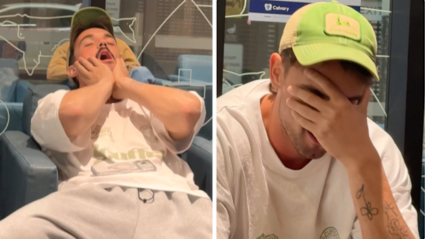 Adelaide player Luke Nankervis in hospital with lock jaw.
