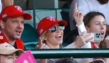 Sydney Sweeney: American film and TV star seen at SCG for Swans vs Melbourne game