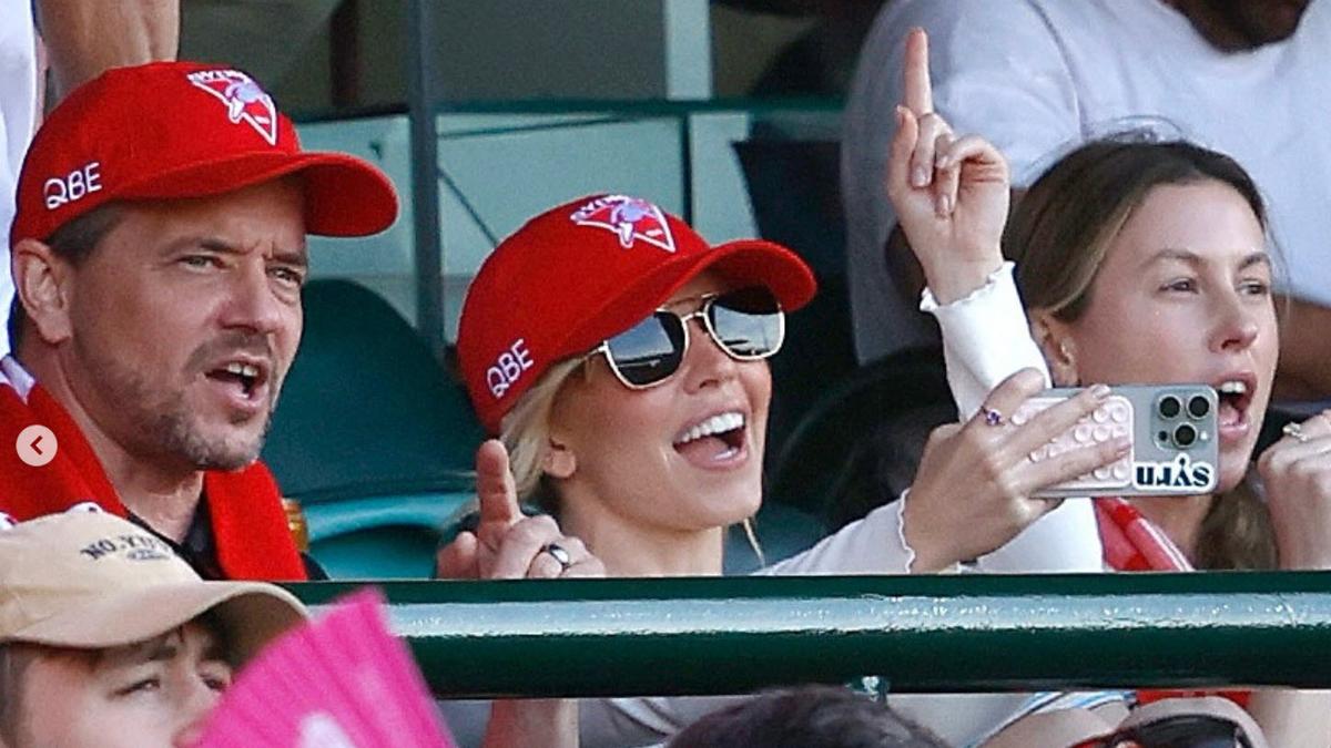 Sydney Sweeney: American film and TV star seen at SCG for Swans vs Melbourne game
