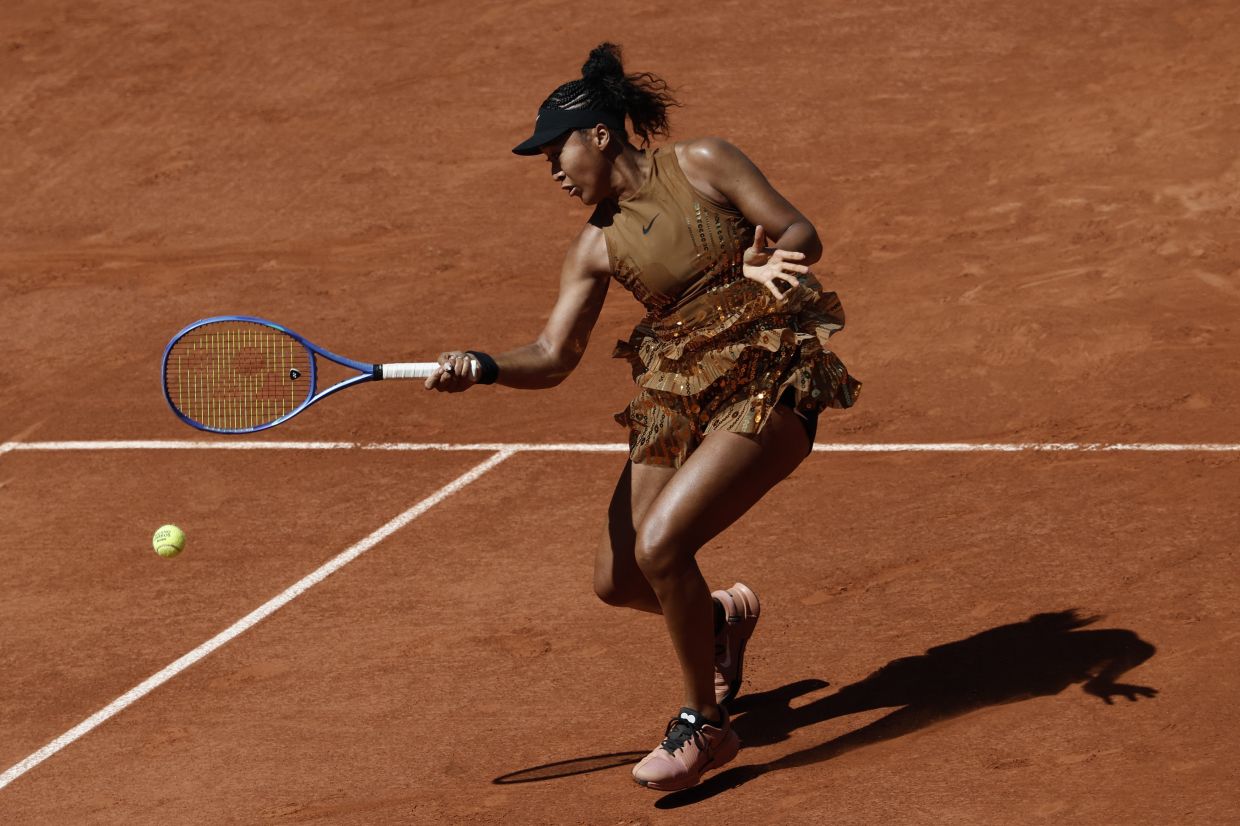 Naomi Osaka once again serves ‘very couture’ fashion on the tennis court