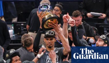 Spurs beat reigning champions Thunder in Game 7 to set up NBA finals date with Knicks | NBA