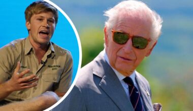 Robert Irwin spills on his embarrassing blunder while dining with King Charles for lunch