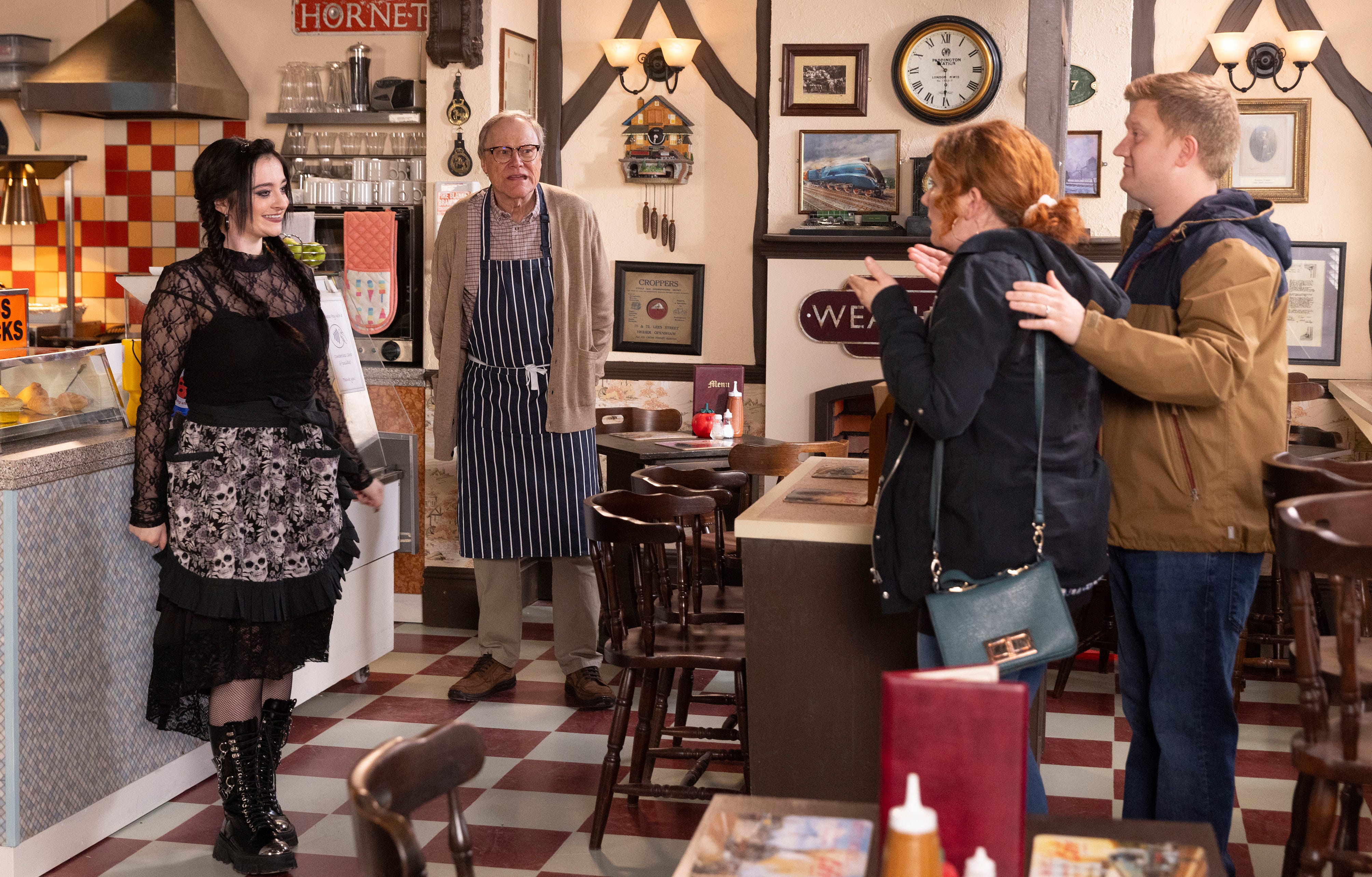 nina lucas, roy cropper, fizz dobbs, chesney battersby brown, coronation street