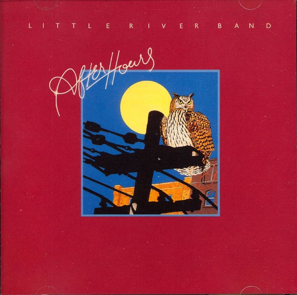 Album cover featuring a drawing of an owl sitting on a suburban power pole.