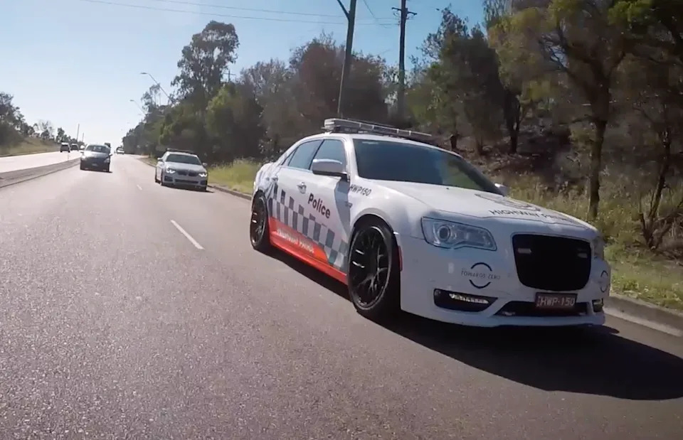 NSW Highway Patrol vehicle.