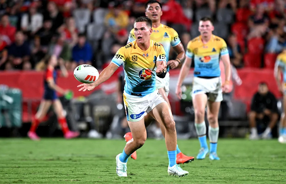 Seen here, young Titans halfback, Zane Harrison.