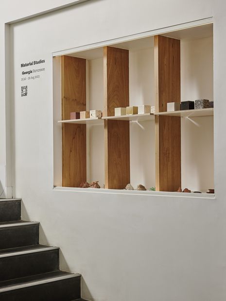 The aim of the Material Studies exhibition, 2023, was to promote the use of local materials in built environment projects.