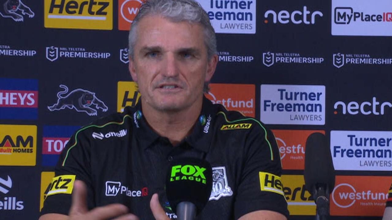 Ivan Cleary calls out Bunker in press conference, obstruction call, Penrith Panthers, Nathan Cleary, referee