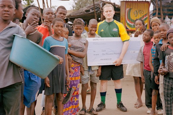 John Safran when he had the curse lifted  on the Socceroos. 