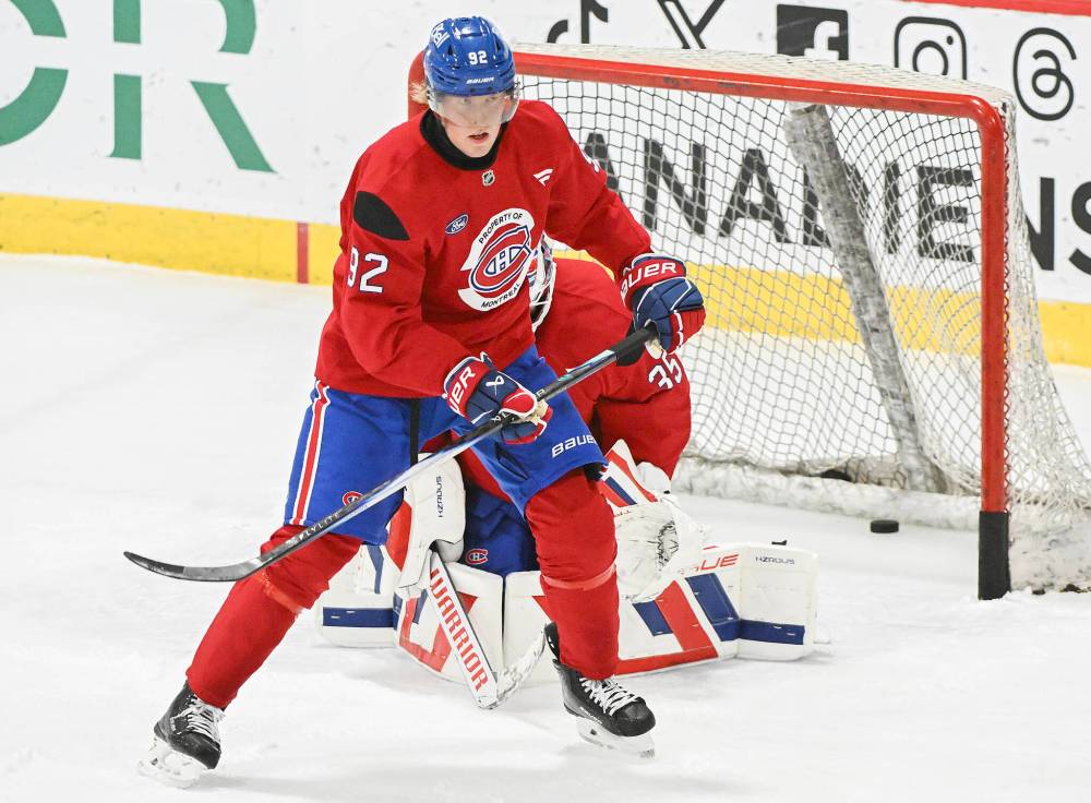 GRAHAM HUGHES / THE CANADIAN PRESS FILES
Forward Patrik Laine hasn’t suited up for the Montreal Canadiens since Oct. 16 when he suffered a core muscle injury that required surgery.