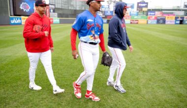 Prospect Anthony Eyanson’s Sea Dogs debut pushed back because of rainout