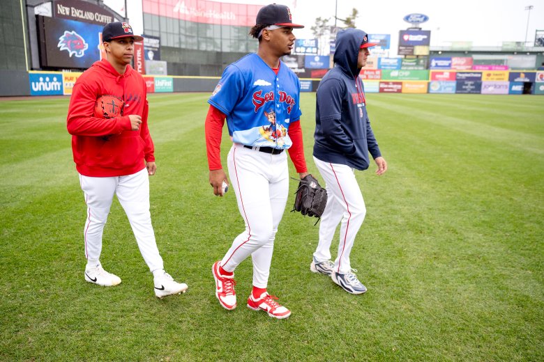 Prospect Anthony Eyanson’s Sea Dogs debut pushed back because of rainout