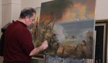 Heritage on canvas: Lecturer paints Trabzon’s history in ink, oil
