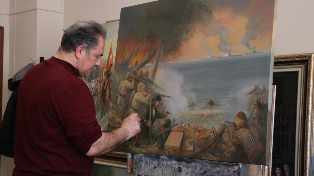 Heritage on canvas: Lecturer paints Trabzon’s history in ink, oil