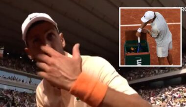 Fuming Novak Djokovic, angry Alex de Minaur out of French Open