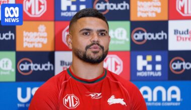South Sydney star Latrell Mitchell breaks his media ban to discuss form, PNG offers