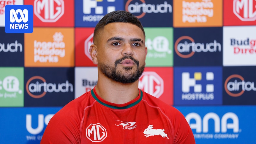 South Sydney star Latrell Mitchell breaks his media ban to discuss form, PNG offers