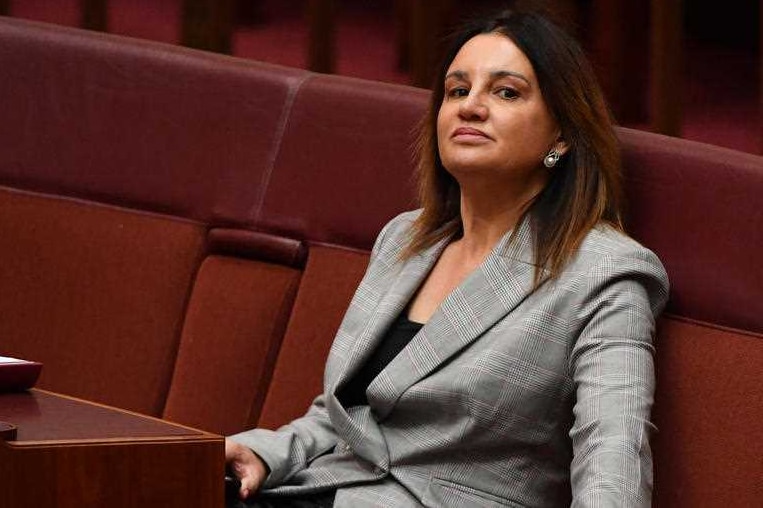 Senator Jacqui Lambie sits in parliament