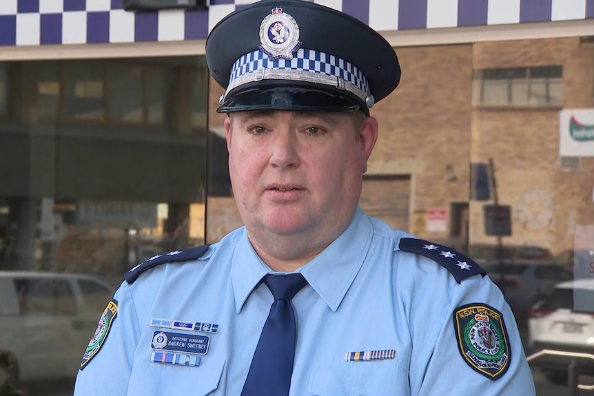 A man in a NSW Police uniform