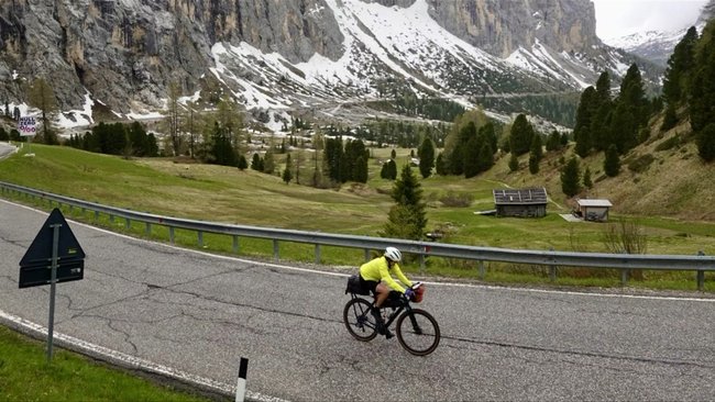 Sharron Yaxley fulfilled her dream of cycling through Europe 12 months after surgery.