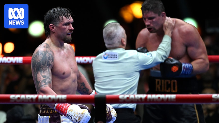 Oleksandr Usyk retains WBC heavyweight title with 11th round stoppage of Rico Verhoeven
