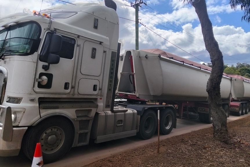 A heavy haulage truck