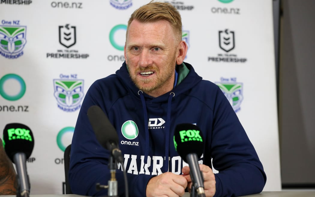 Andrew Webster at the post-match press conference. Parramatta Eels v One NZ Warriors. NRL Rugby League, CommBank Stadium, NSW, Australia, Saturday 2nd May 2026 Copyright Photo: David Neilson / www.photosport.nz