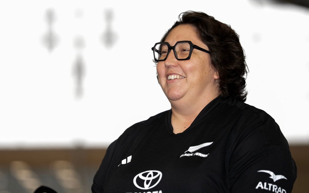 New head coach for the Black Ferns Whitney Hansen during the New Zealand Black Ferns Training and Media at Field 1, NCIS, Wellington on the 19 February 2026.