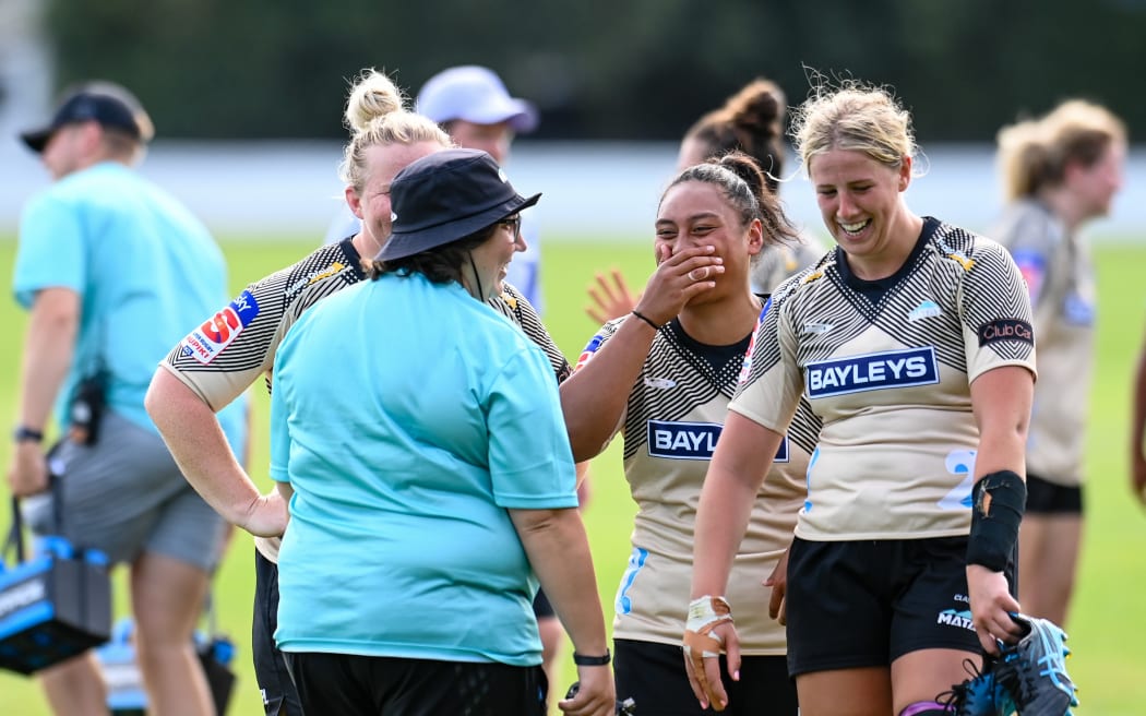 Whitney Hansen has brought a more grounded, humorous approach to the Black Ferns pre-test pep talks.
