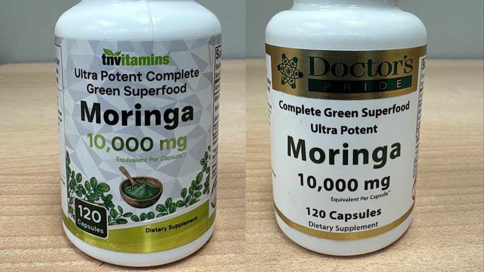Total Nutrition Inc. is recalling its moringa-filled supplements, TNVitamins Ultra Potent...