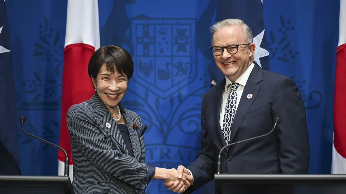 Japanese Prime Minister Sanae Takaichi raises China concerns, signs agreements with Australia