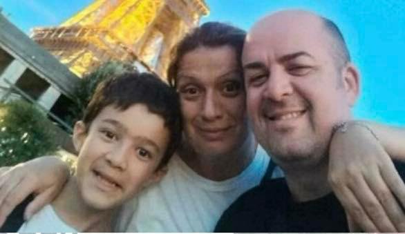 Matteo Brandimarti with his family.