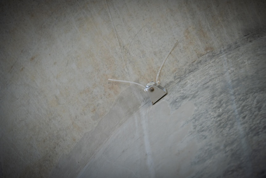 Monitoring device on Bridgewater Bridge close up